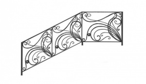 Перила кованые КП - 25