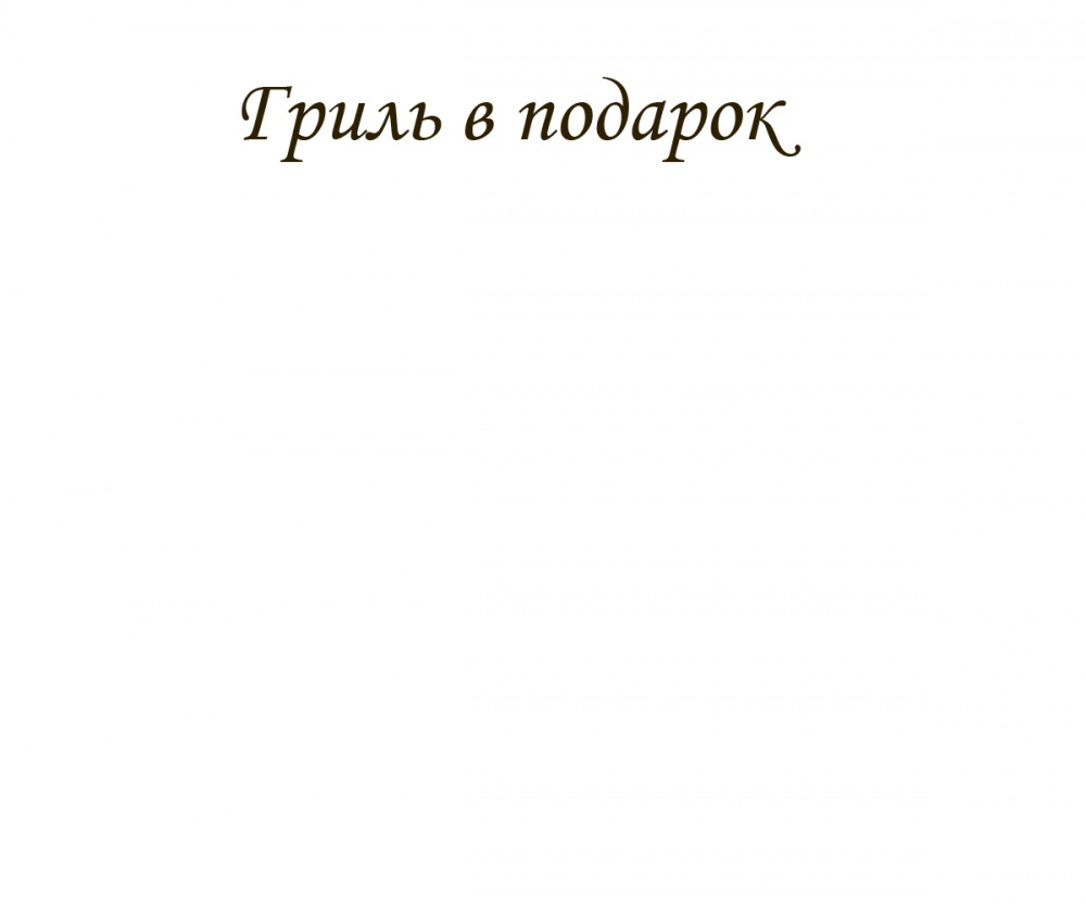 Гриль в подарок