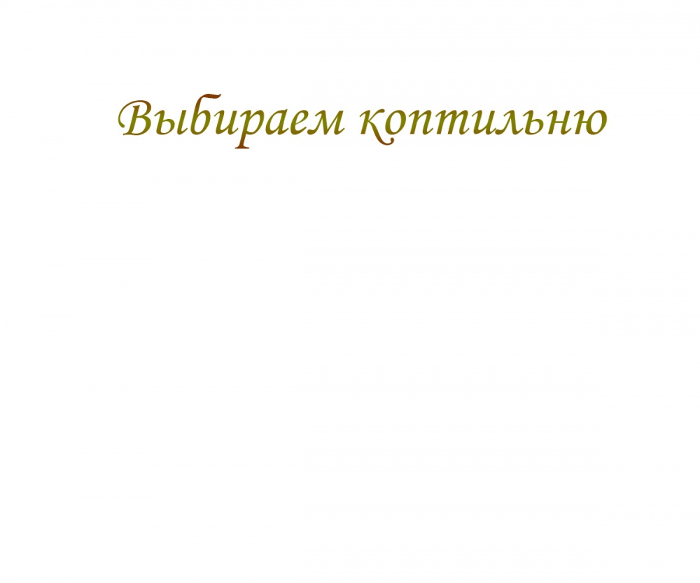 Выбираем коптильню
