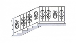 Перила кованые  КП-35