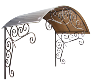 Металлический козырек № 35