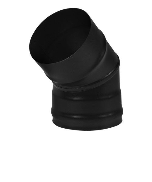 Колено 45° BLACK